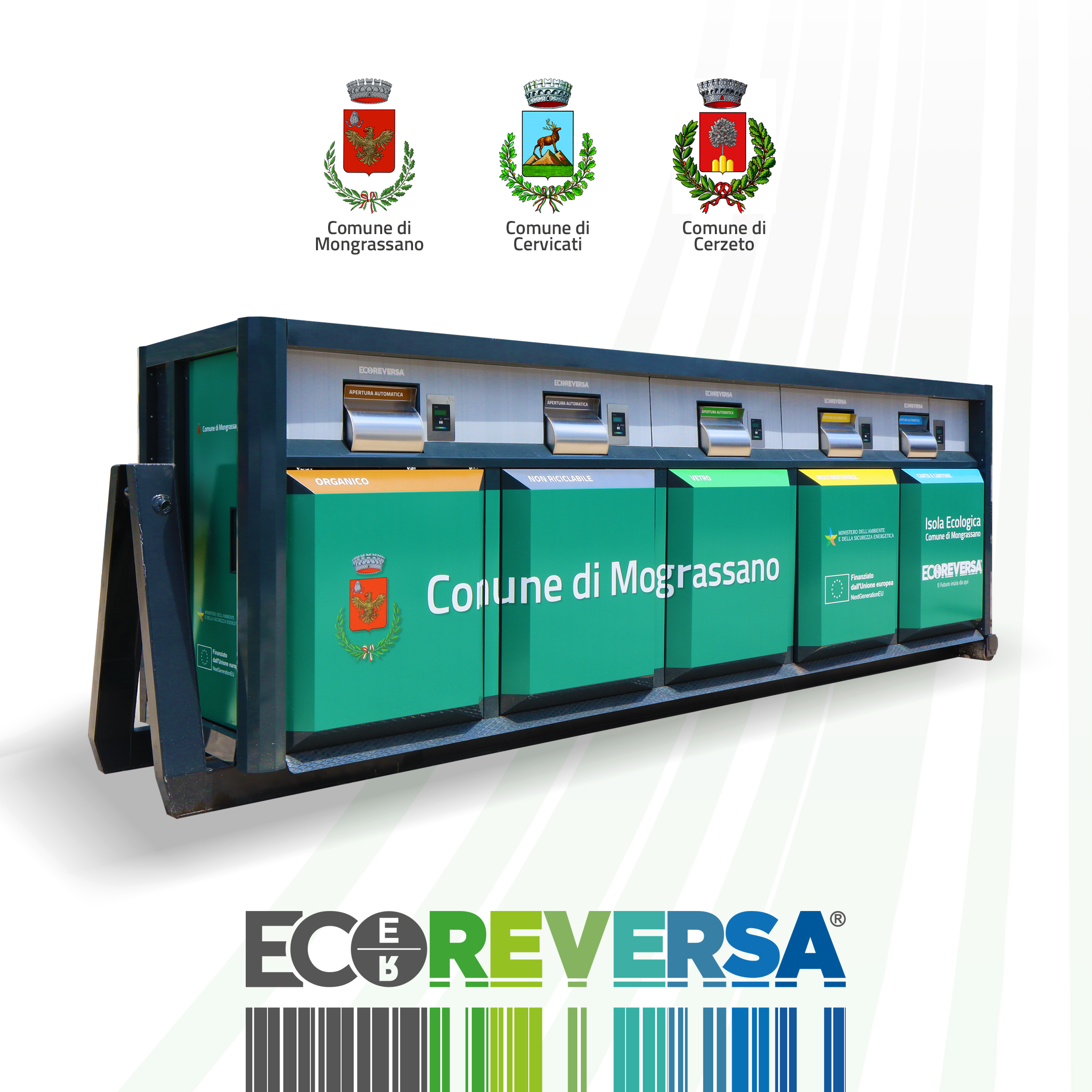 Isole Ecologiche Informatizzate Ecoreversa Comuni di Mongrassano Cervicati Cerzeto